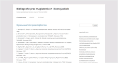 Desktop Screenshot of bibliografie.prac.com.pl